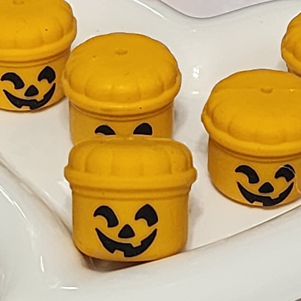 Halloween Bucket  2 Pcs Focal Bead Beaded Pen Acrylic Jewelry Charms Silicone